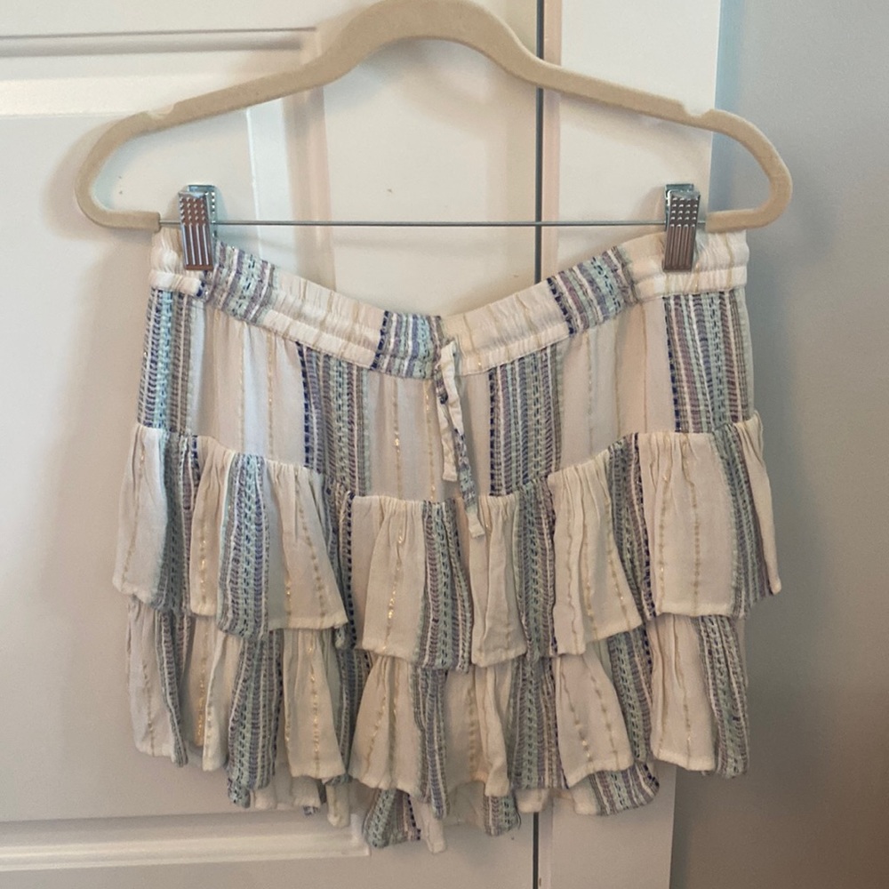 Pookie & Sebastian multicolored tiered skirt